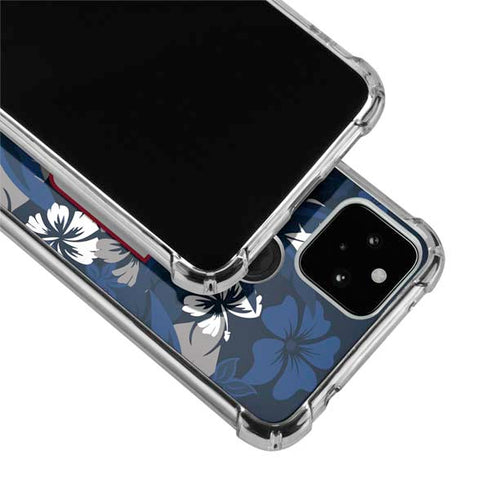 NFL New York Giants Tropical Print Google Pixel 5 Clear Case